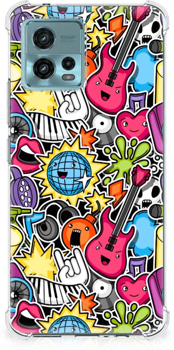 otorola Moto G72 Anti Shock Bumper Case Punk Rock
