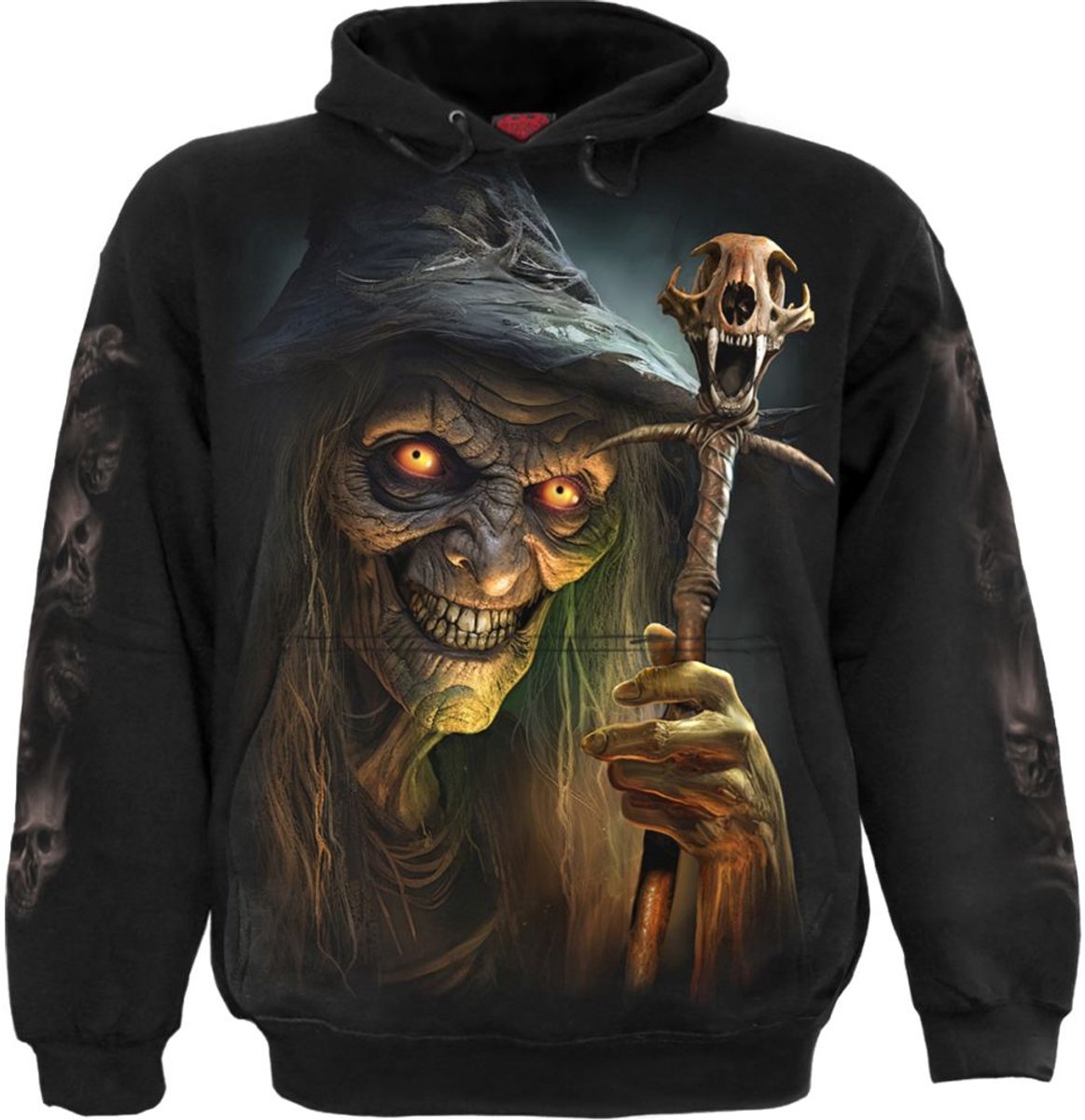 Spiral Witch's Brew - Hoodie Heren Trui met capuchon - zwart - M
