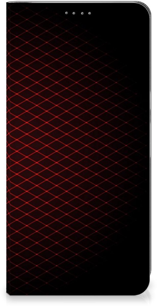 Book Case voor Google Pixel 8 Pro Hoesje met Magneet Geruit Rood
