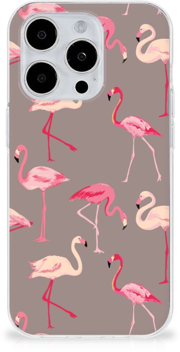 iPhone 15 Pro TPU Hoesje Flamingo