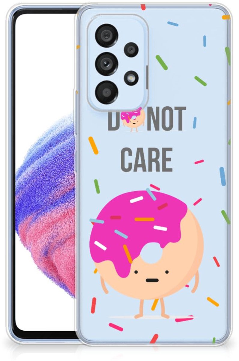 Samsung Galaxy A53 5G Siliconen Case Donut Roze