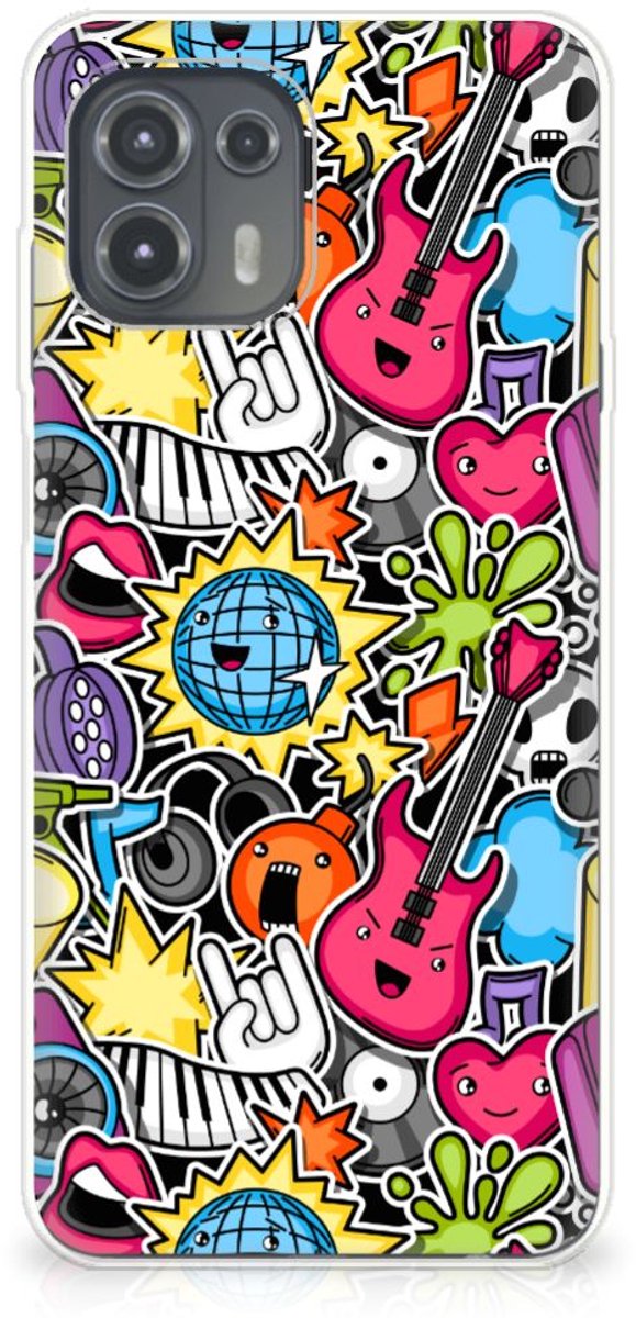 Motorola Edge 20 Lite Silicone Back Cover Punk Rock