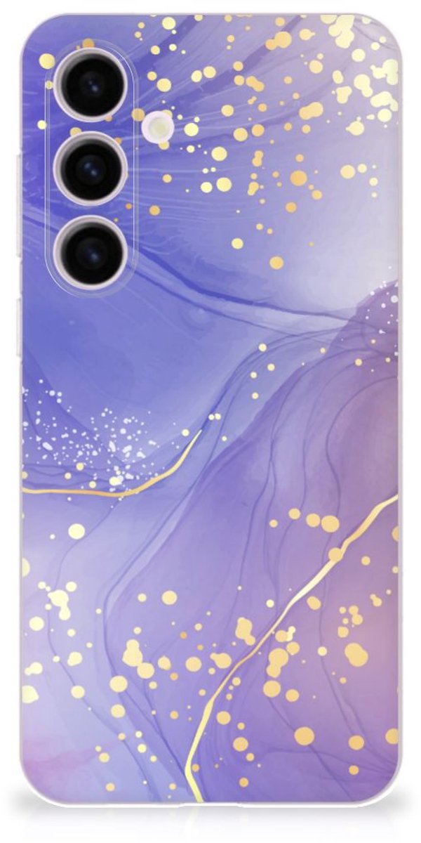 Hoesje maken voor Samsung Galaxy S24 Plus Watercolor Paars