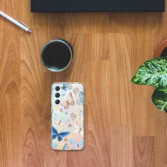 Coque en TPU adaptée pour Samsung Galaxy S23 FE Papillon