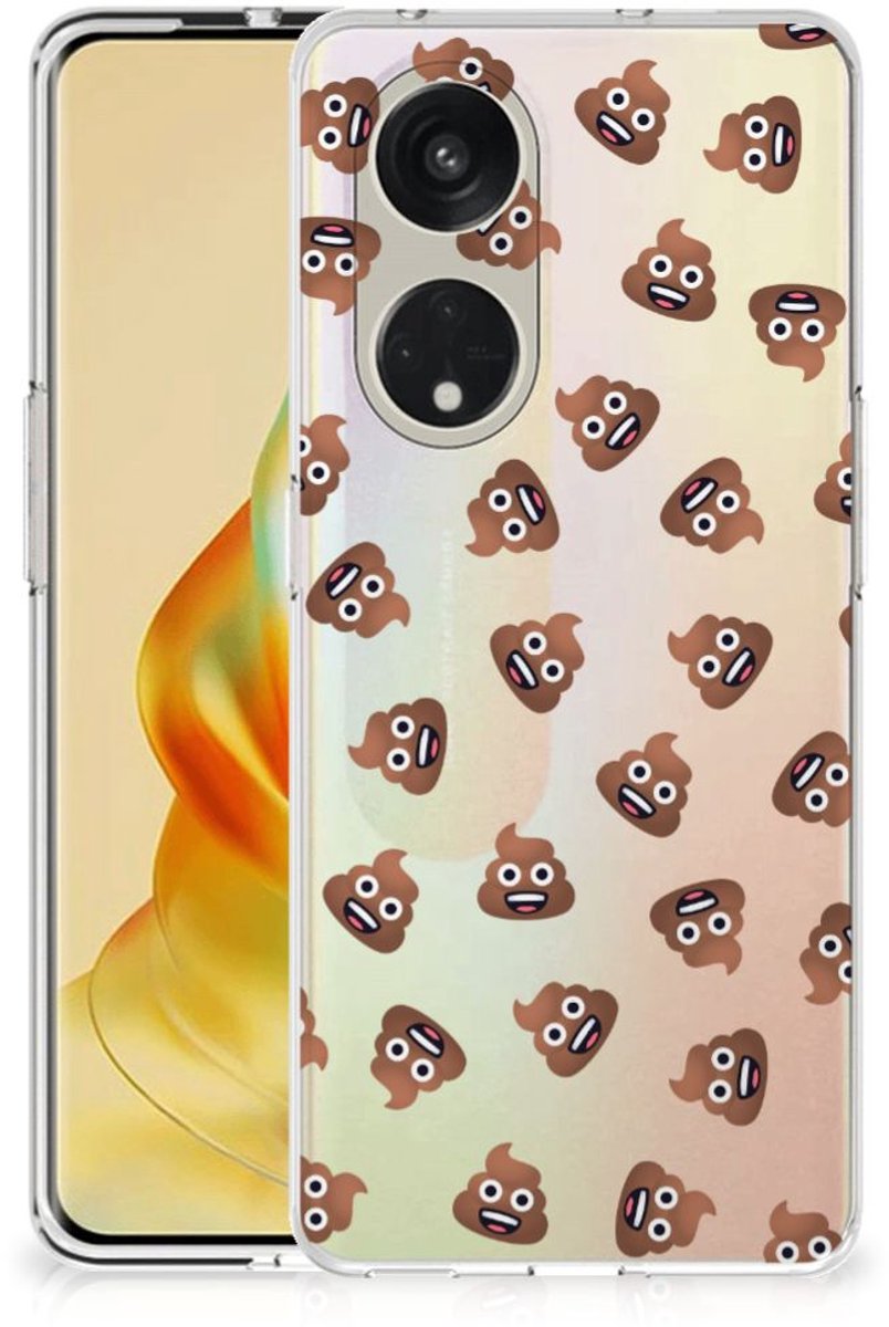 TPU bumper voor OPPO Reno8 T 5G Poep Emojis