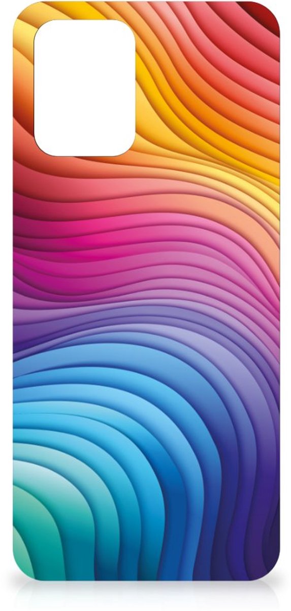 TPU Hoesje voor Motorola Moto G73 Regenboog