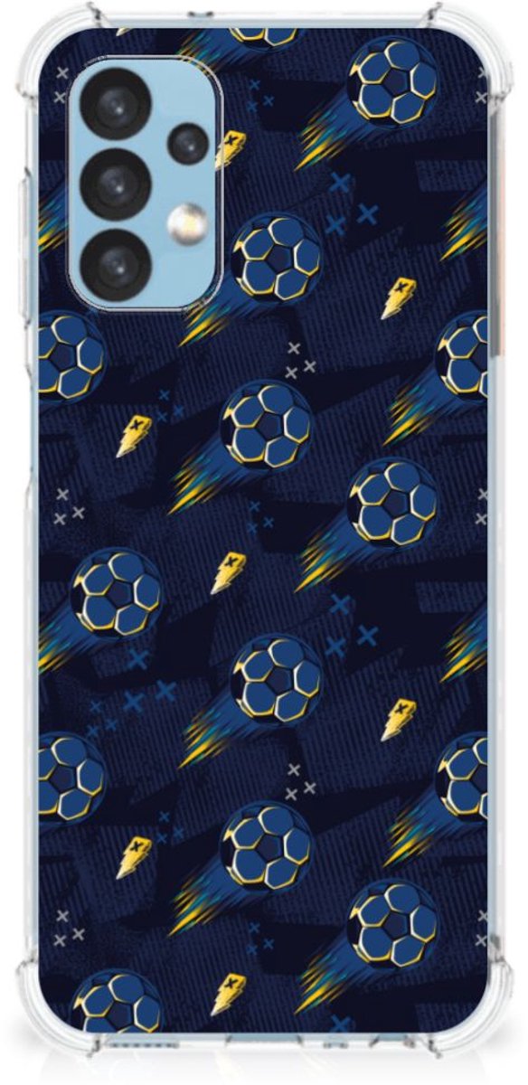 Doorzichtige Silicone Hoesje voor Samsung Galaxy A13 (4G) Voetbal