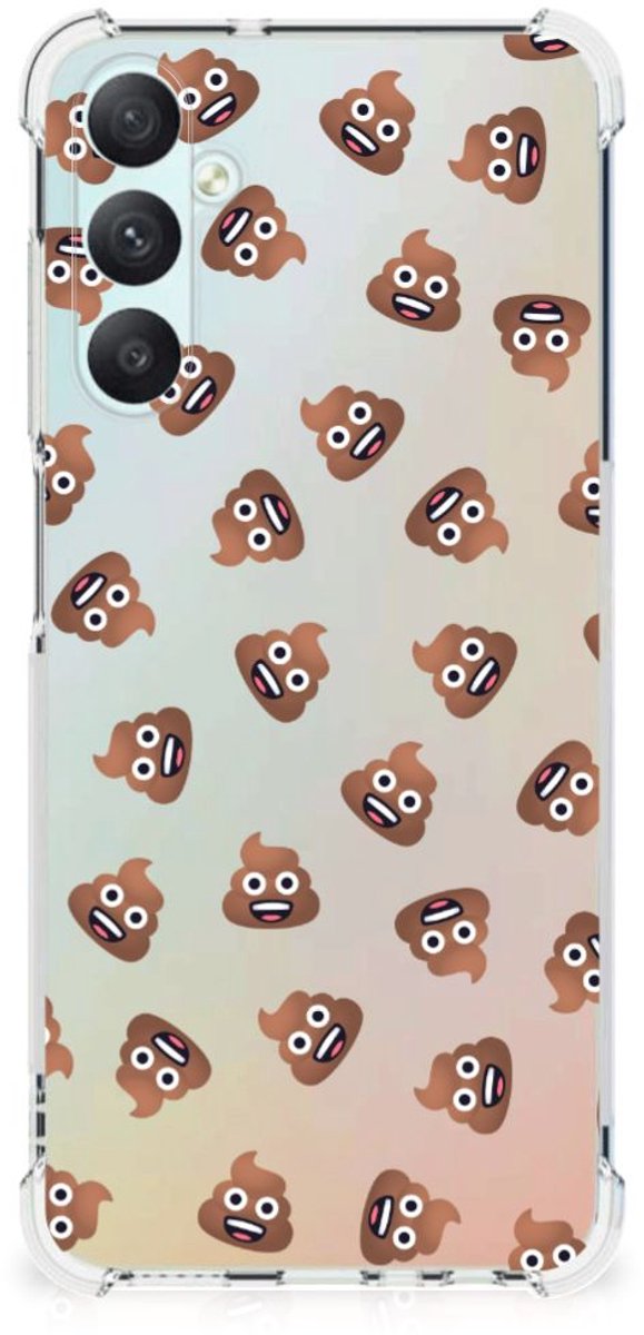 Doorzichtige Silicone Hoesje voor Samsung Galaxy A05s Poep Emojis