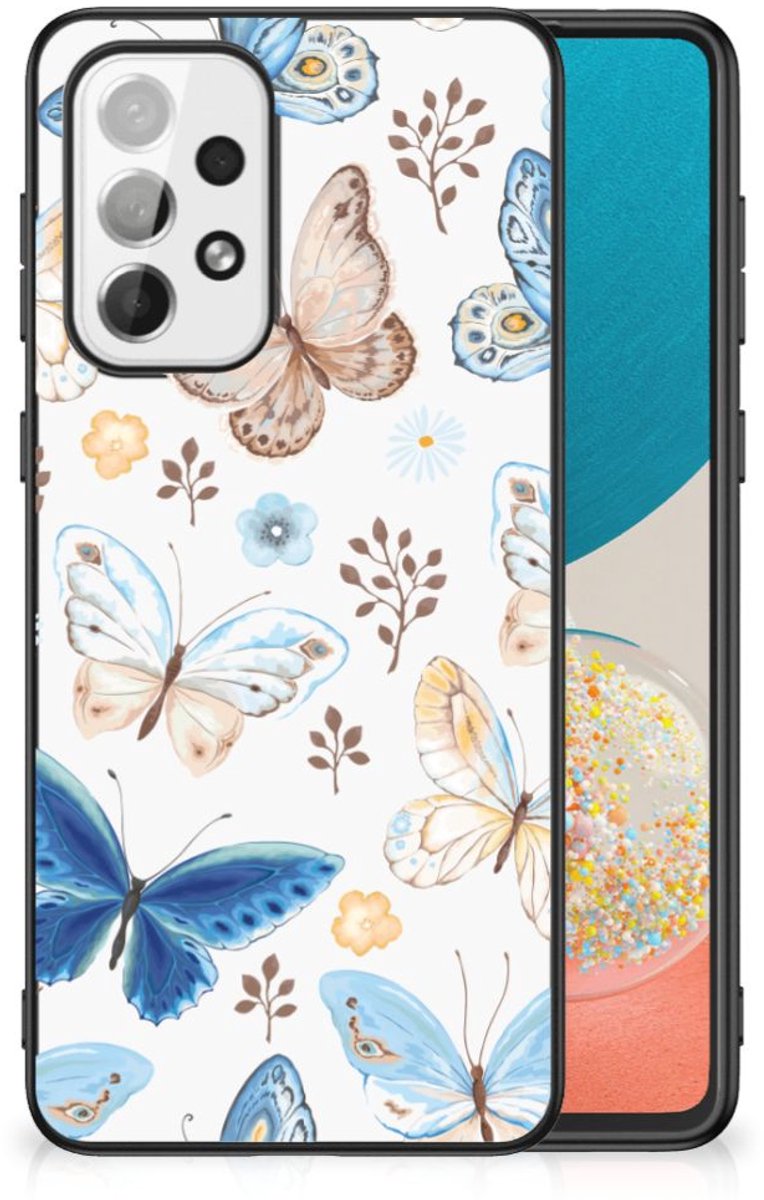 Dierenprint Telefoonhoesje voor Samsung Galaxy A73 Vlinder