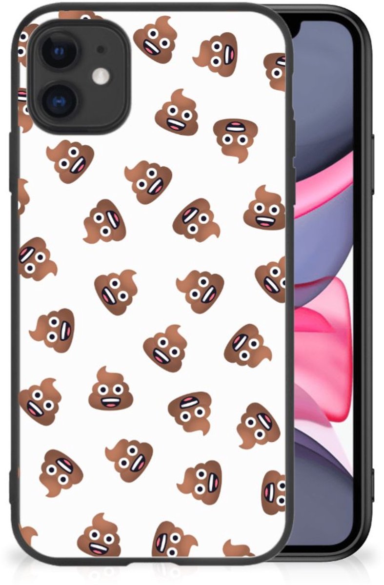 Back Case voor iPhone 11 Poep Emojis