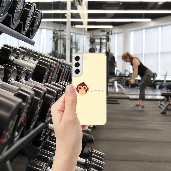Coque Smartphone Samsung Galaxy S22 Plus Coque Arrière Coque en Siliconen avec Photo Singe