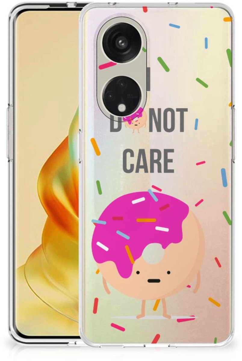 OPPO Reno8 T 5G Siliconen Case Donut Roze