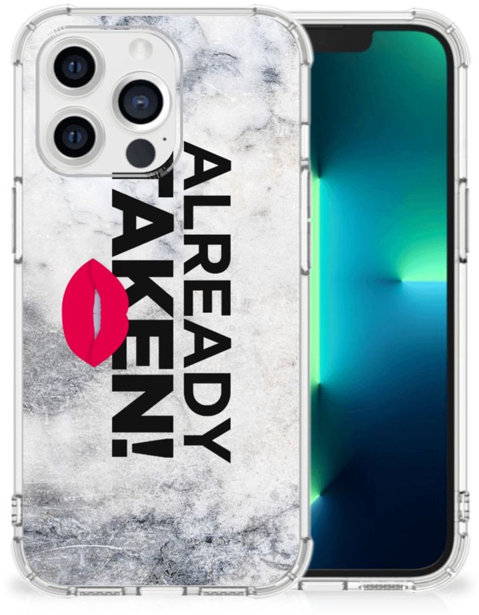 Apple iPhone 13 Pro Telefoonhoesje met tekst Already Taken White