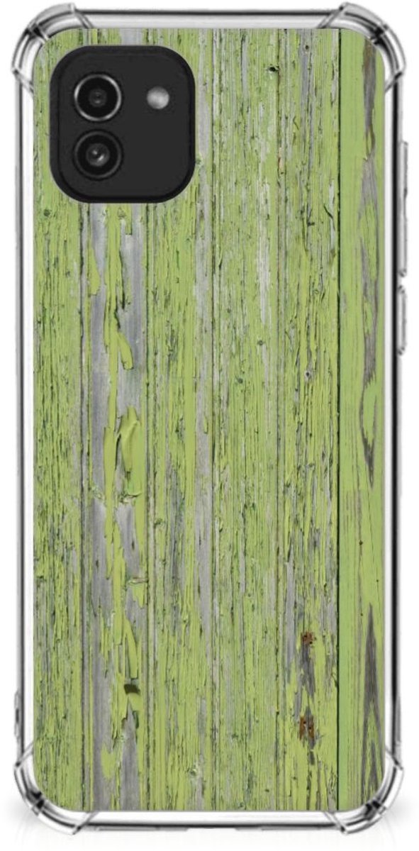 Samsung Galaxy A03 Stevig Telefoonhoesje Green Wood