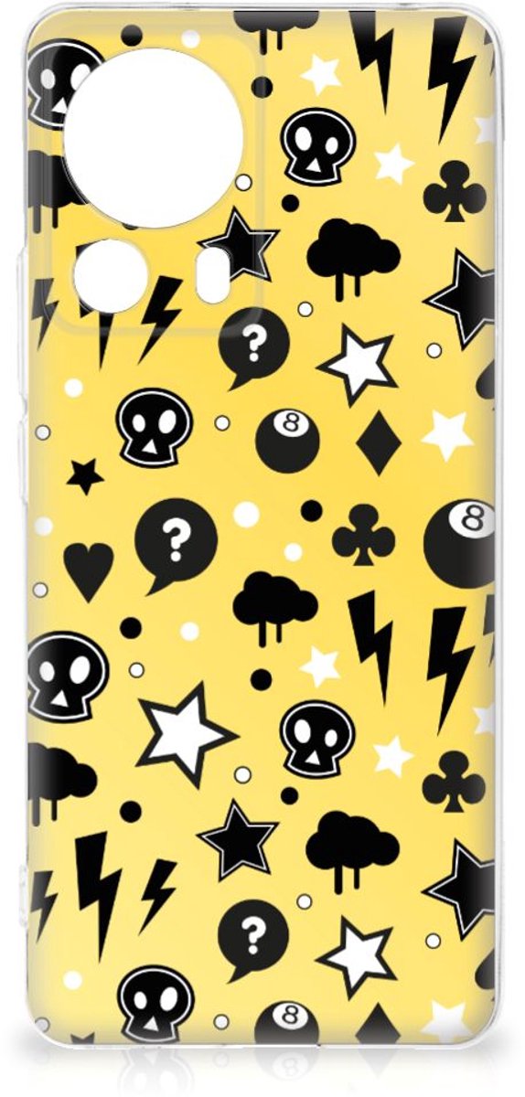 TPU Hoesje voor Silicone Back Case Xiaomi 13 Lite Punk Geel