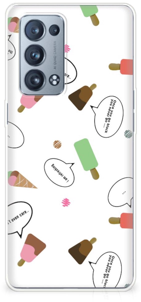OPPO Reno 6 Pro Plus 5G Siliconen Case IJsjes