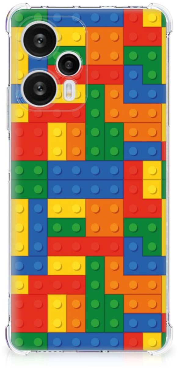 Xiaomi Poco F5 Doorzichtige Silicone Hoesje Blokken