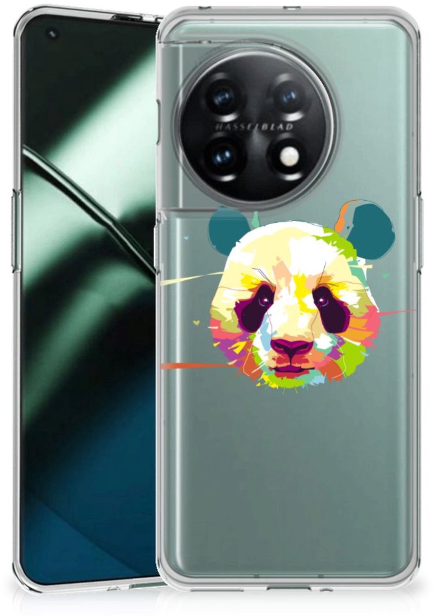 OnePlus 11 Telefoonhoesje met Naam Panda Color