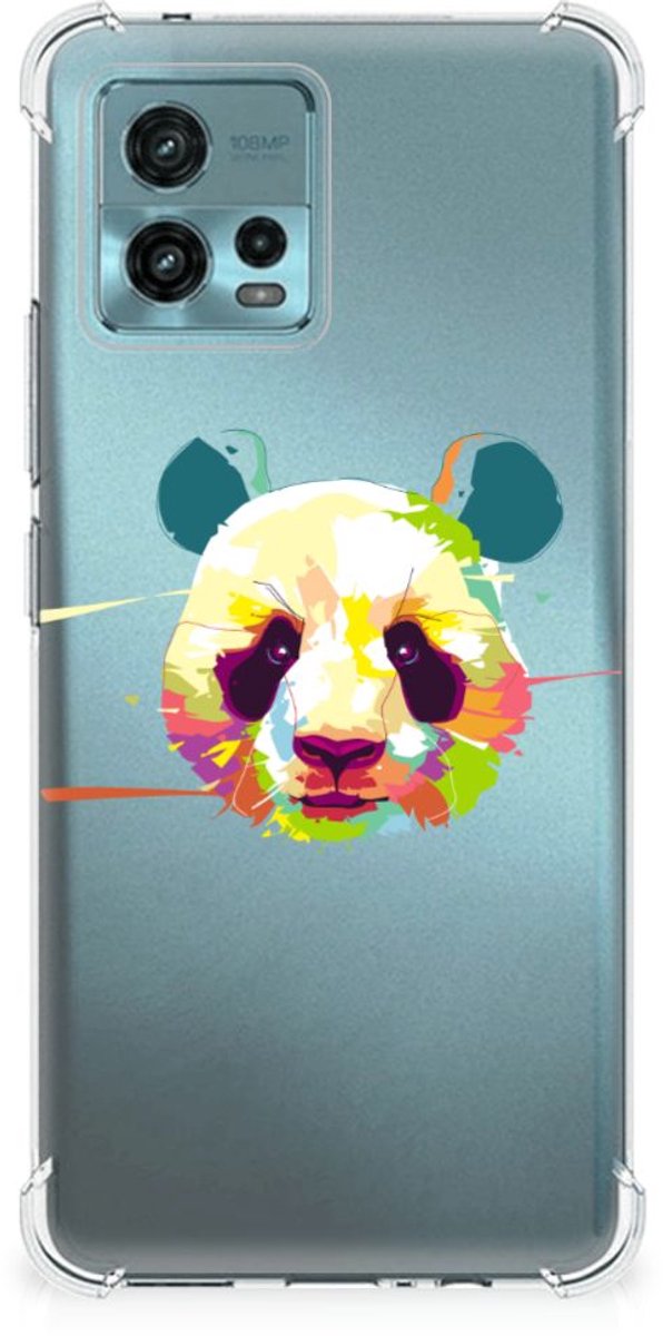 otorola Moto G72 Stevig Bumper Hoesje Panda Color