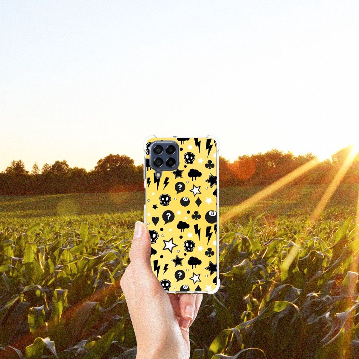 Extreme Case Samsung Galaxy M53 Punk Geel