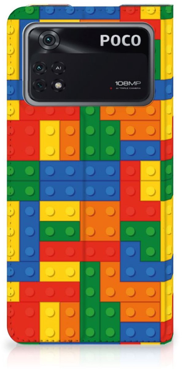 Poco X4 Pro 5G Hoesje met Magneet Blokken