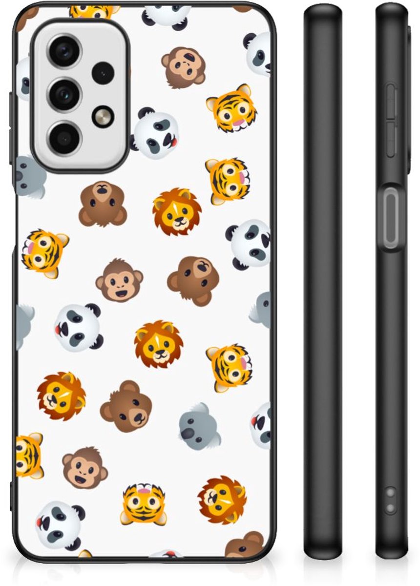 Back Case voor Samsung Galaxy A23 Dieren Emojis