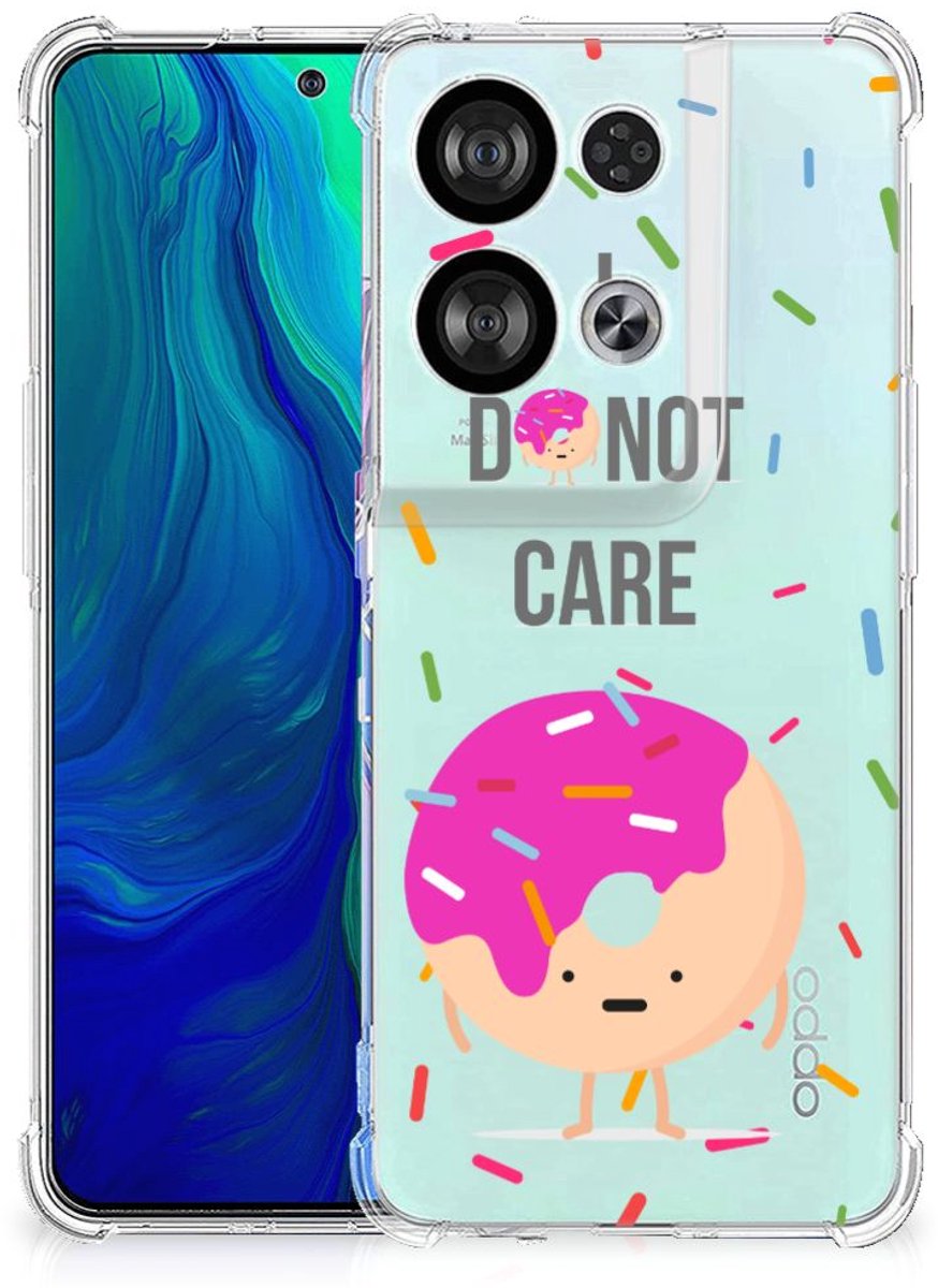 OPPO Reno8 Beschermhoes Donut Roze