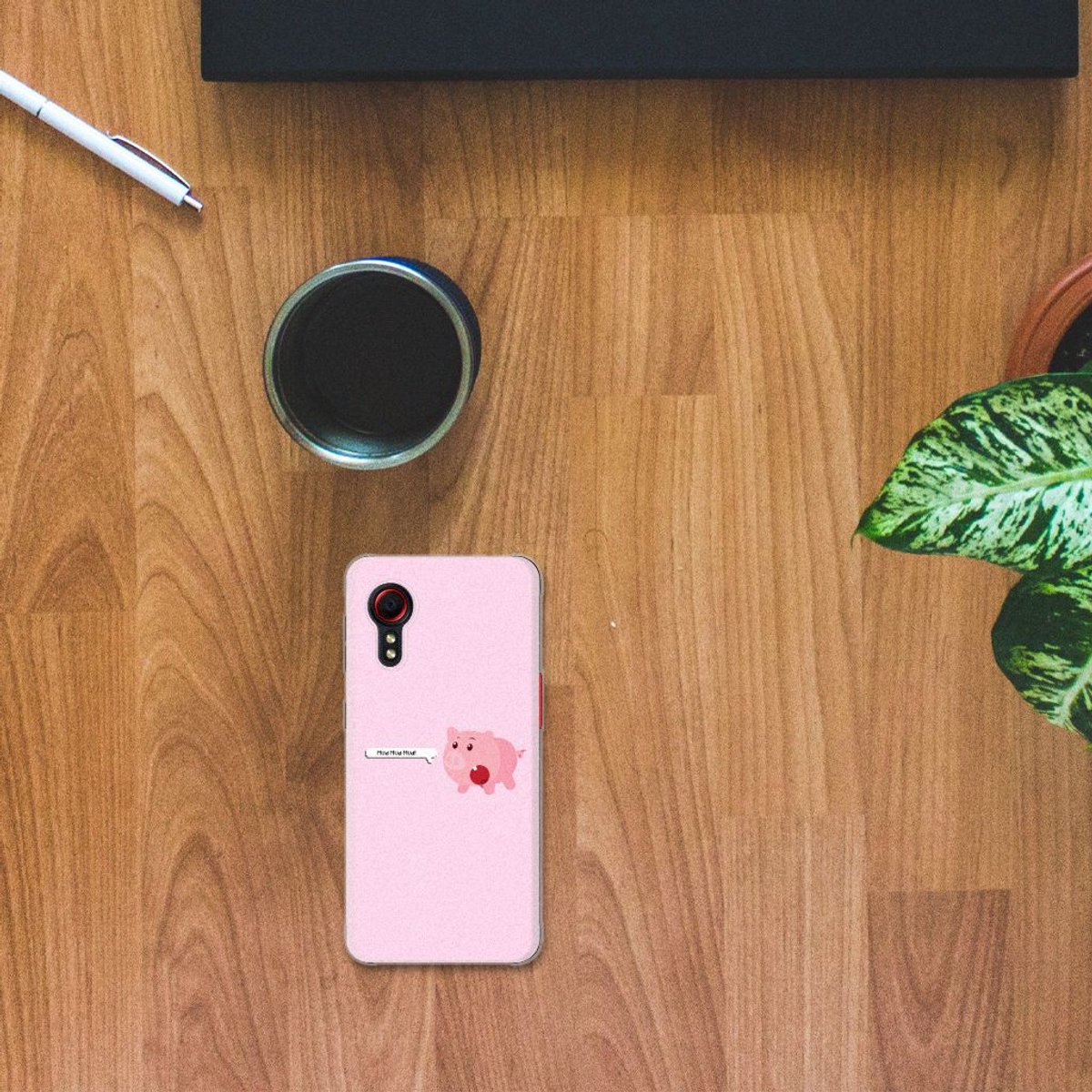 Samsung Galaxy Xcover 5 Telefoonhoesje met Naam Pig Mud