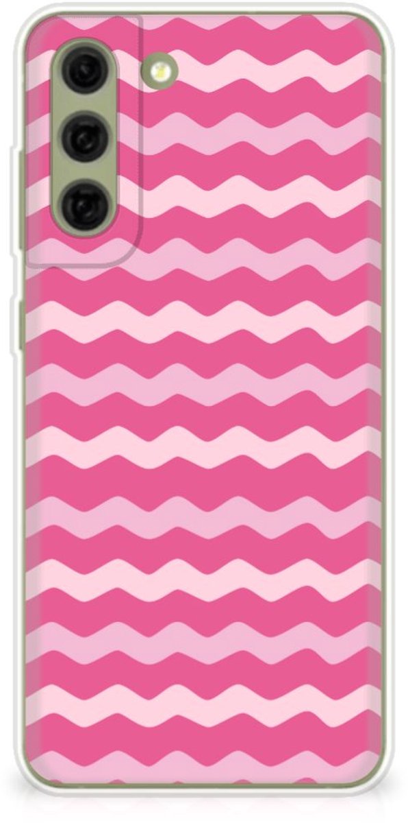 Samsung Galaxy S21FE TPU bumper Waves Pink