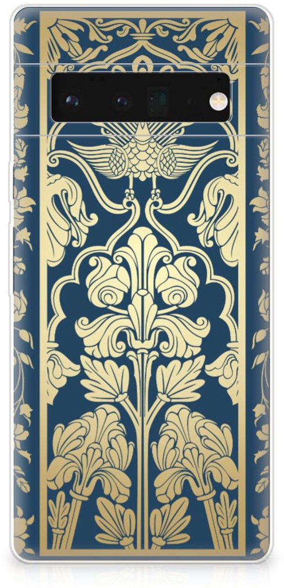 TPU Hoesje voor Google Pixel 6 Pro TPU Case Beige Flowers