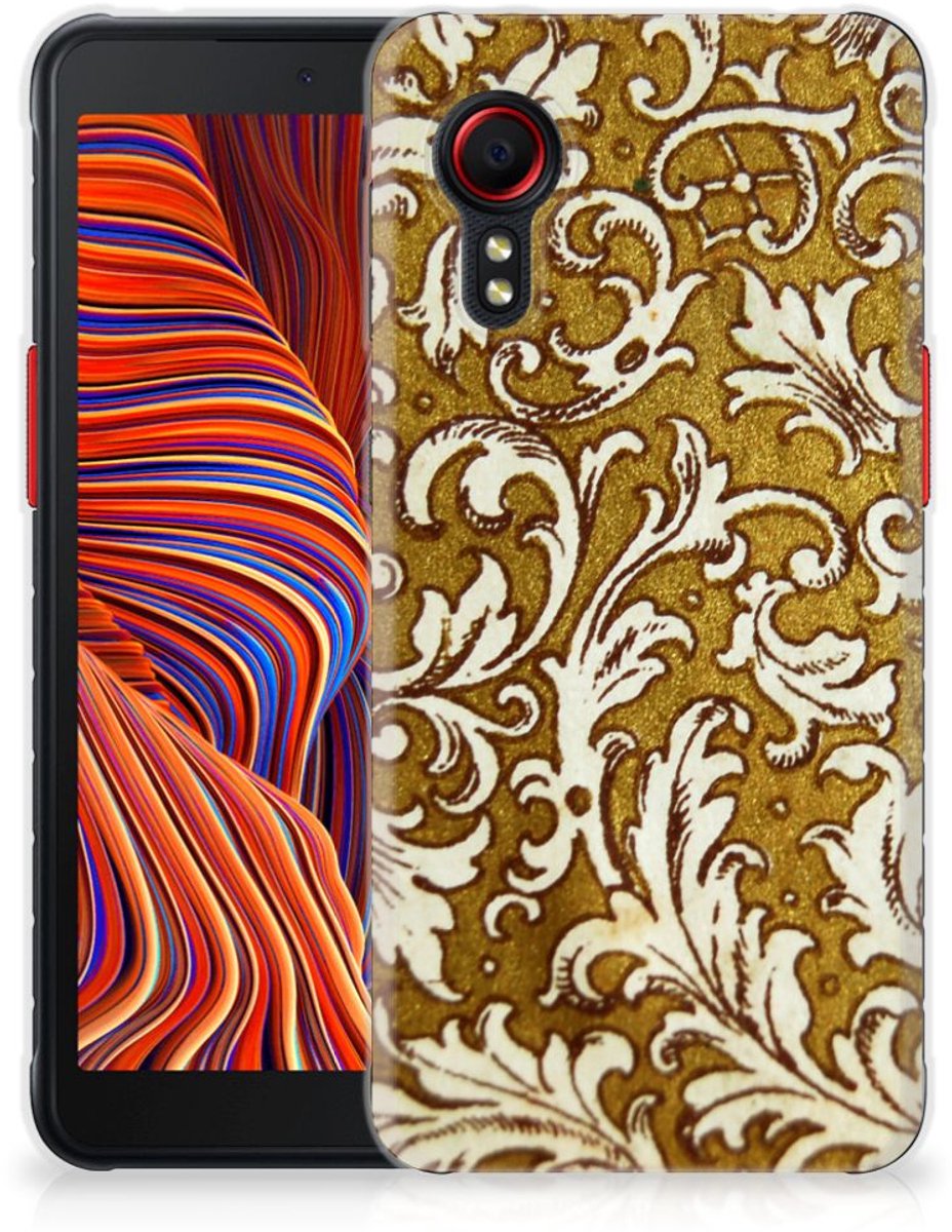 Siliconen Hoesje Samsung Galaxy Xcover 5 Barok Goud