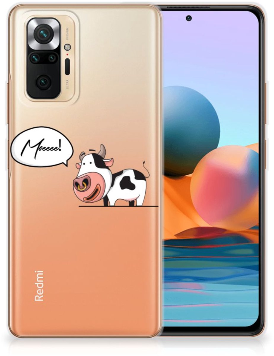 Xiaomi Redmi Note 10 Pro Telefoonhoesje met Naam Cow