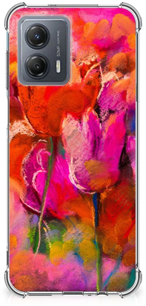 Back Cover Motorola Moto G53 Tulips