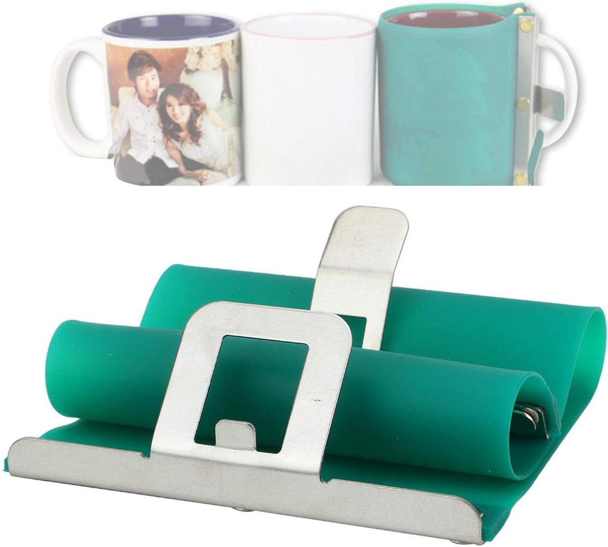 Siliconen Mok Wrap Transfer Sublimatie - Mok Schimmel - 12oz Cup Klem Armatuur - Afdrukken Mokken .