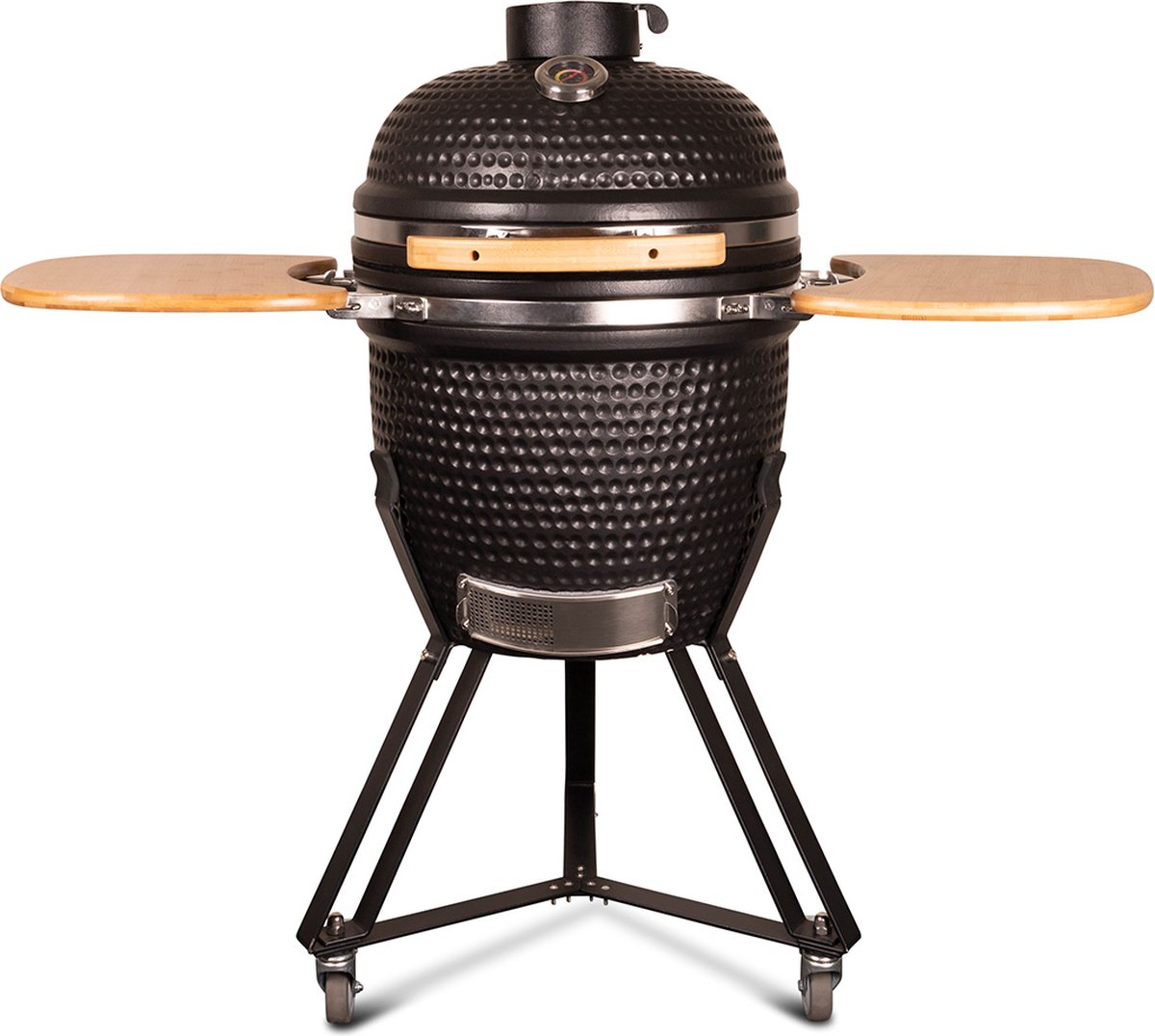 Patton Kamado Grill - Kamado 20" - Keramische barbecue -  Classic Black - Large - Compleet - Mat zwart