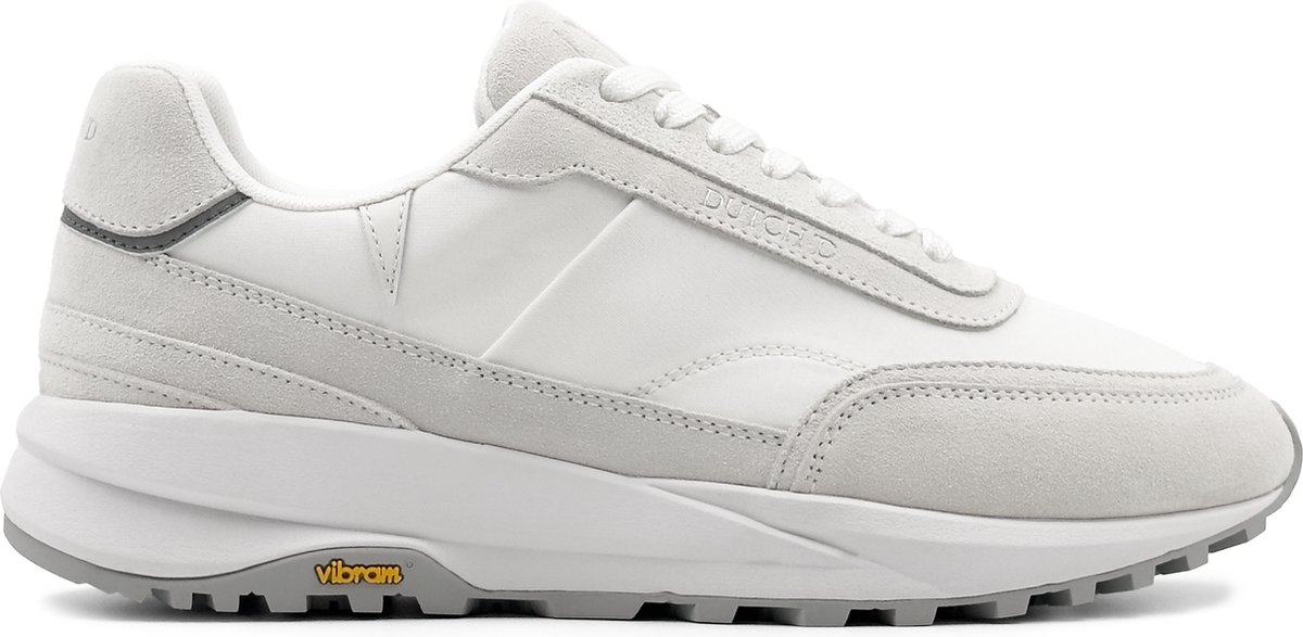 Dutch'D ® Sneaker - Wit/Grijs - Luxe - Sportief - Leer - Eclipse - Maat 45