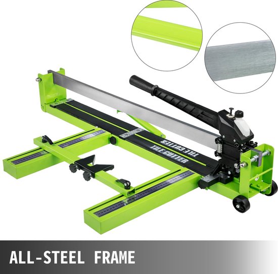 Tegelsnijder - 800mm - Handmatige Keramische Tegelsnijmachine - Met Twee Wielen en Rubberen Handgreep - voor het Snijden van Tegels, keramiek, Porseleinen Tegels van Hofftech — afbeelding 3