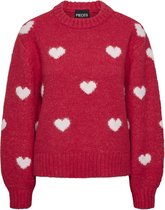 Pieces Rina Heart Knit Sweater Femme - Taille XS