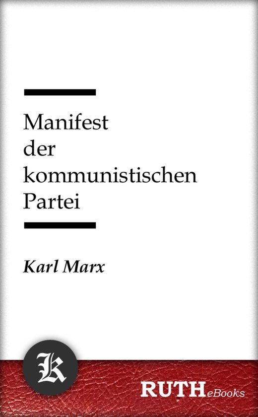 Manifest der kommunistischen Partei - cover