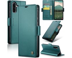 CaseMe - Telefoonhoesje geschikt voor Samsung Galaxy A36 - Wallet Book Case - Met Magnetische Sluiting - Groen