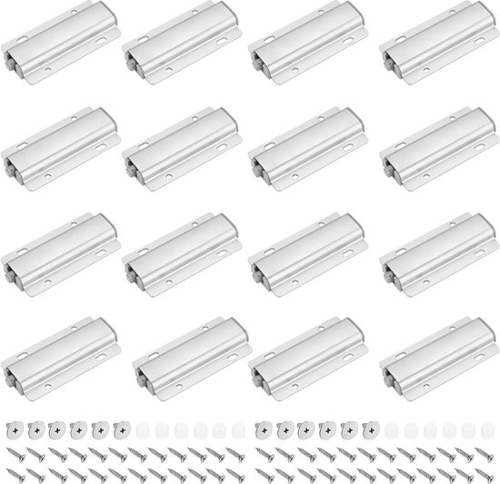 16 Stück Magnet Drucktüröffner, Magnetschnäpper Push to Open Türöffner
