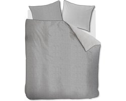 Rivièra Maison - Chevron Weave dekbedovertrek - Lits-Jumeaux - 240x200/220 cm - Grijs