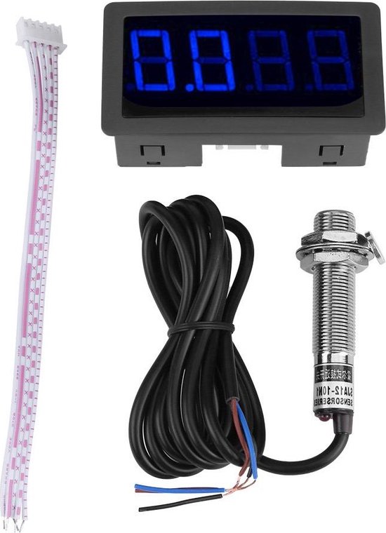 LED Digitale Display Toerenteller RPM Snelheidsmeter Paneel NPN Effect ...