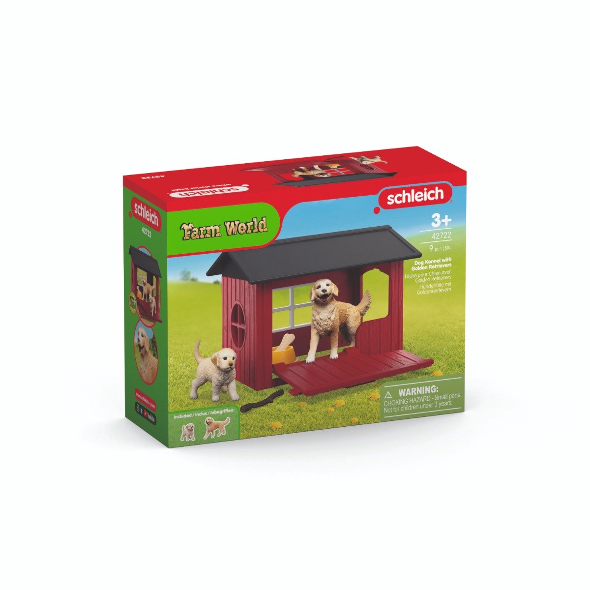 schleich FARM WORLD - Hondenhok met golden retrievers - 42722 — afbeelding 8