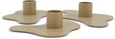 Spinder Design kandelaar Melt - Champagne - set van 3 - Staal
