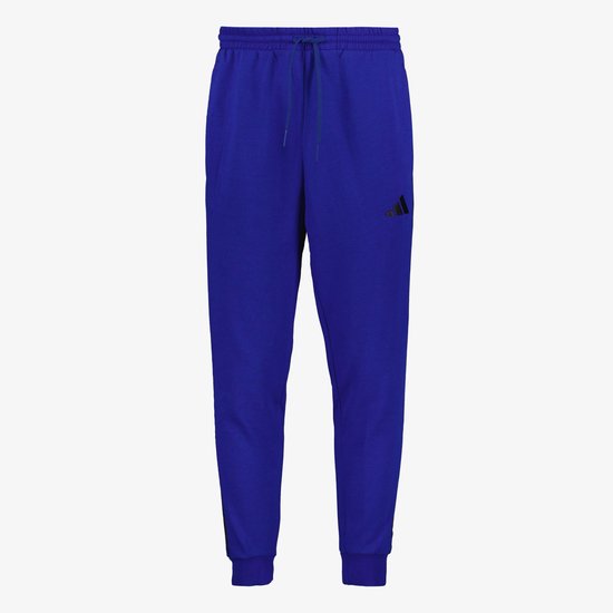 Adidas M 3S FL TC PT heren joggingbroek blauw - Maat L