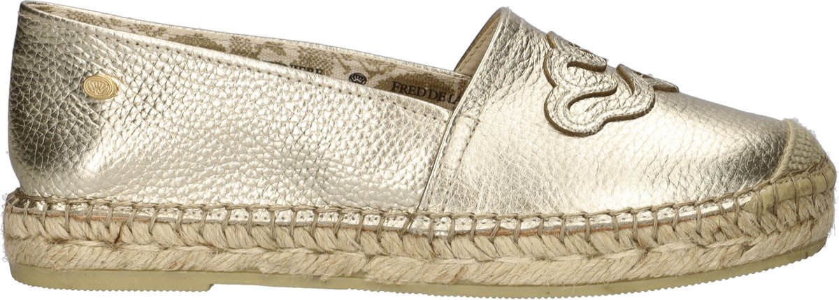 Fred De La Bretoniere - Mili Lily B Espadrille Lichtgoud Leer Goud - Maat 38