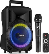 Ankuka Karaoke Machine 2 Microfoons Draagbare Karaoke Machine voor Volwassenen & Kinderen Bluetooth Speaker met PA Systeem, Ondersteunt TWS/FM/ AUX/USB/TF/REC voor Feest, Verjaardag, Thuis (Zwart