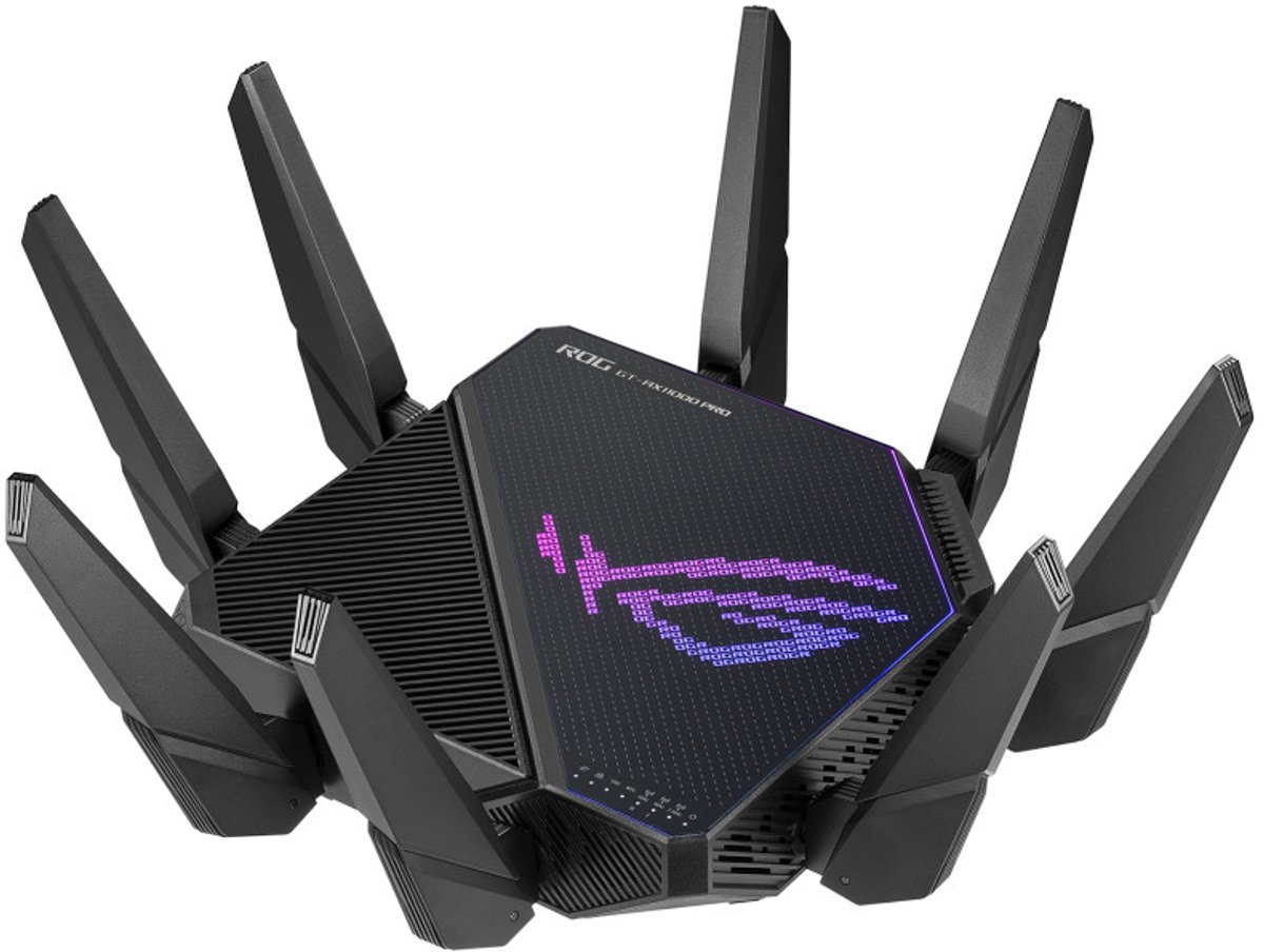 ASUS ROG Rapture GT-AX11000 PRO - Gaming extendable router - WiFi Versterker - 4G / 5G Router vervanger - WiFi 6