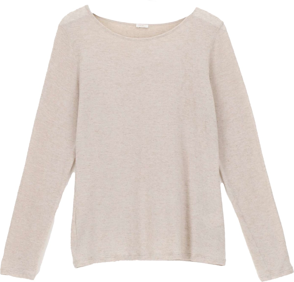 Oroblu Perfect Line Cashmere - T-Shirt Long Sleeve - Kleur Beige - Maat Extra Large